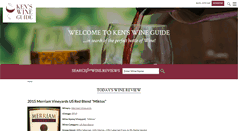 Desktop Screenshot of kenswineguide.com